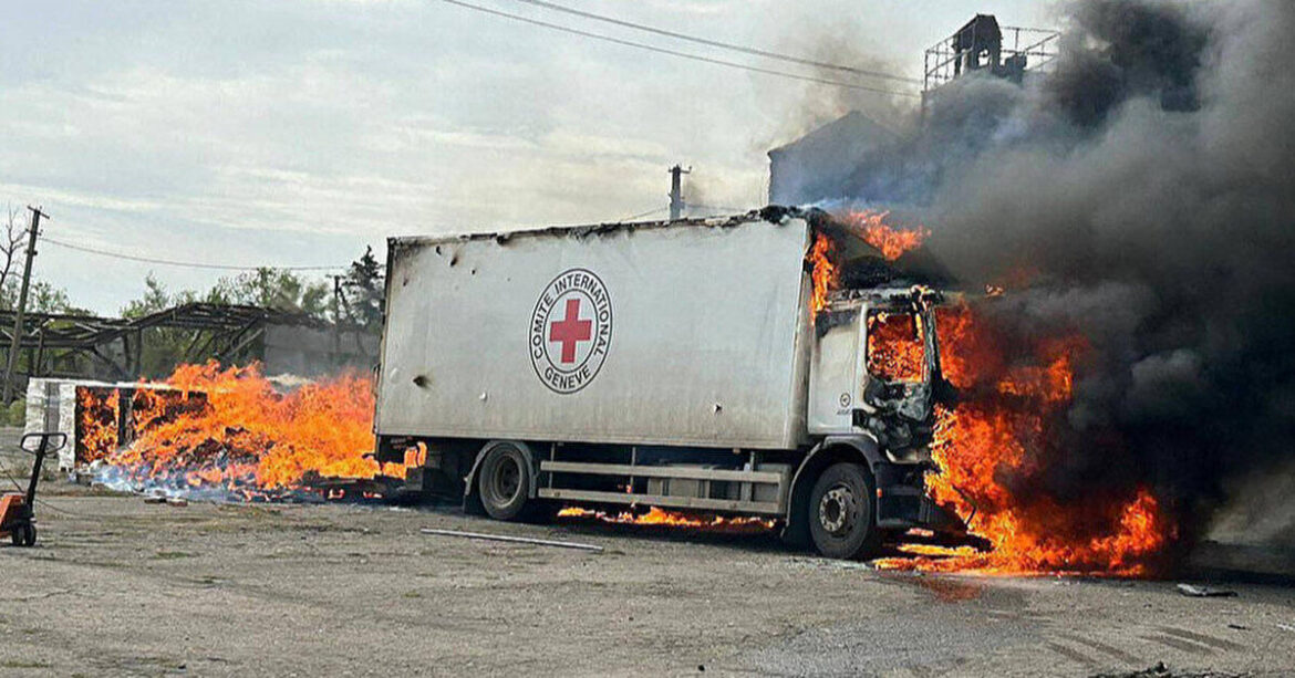 Україна зібрала докази російської атаки на місію Червоного Хреста на Донеччині