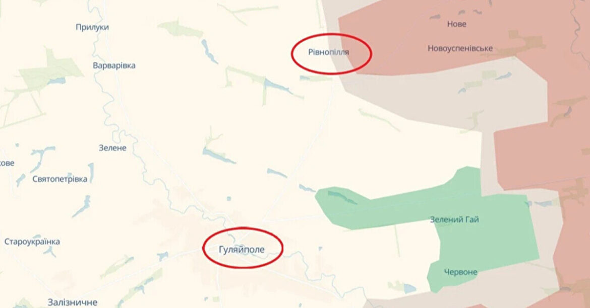 DeepState: у російських військ відкрився простір для руху на Гуляйполе