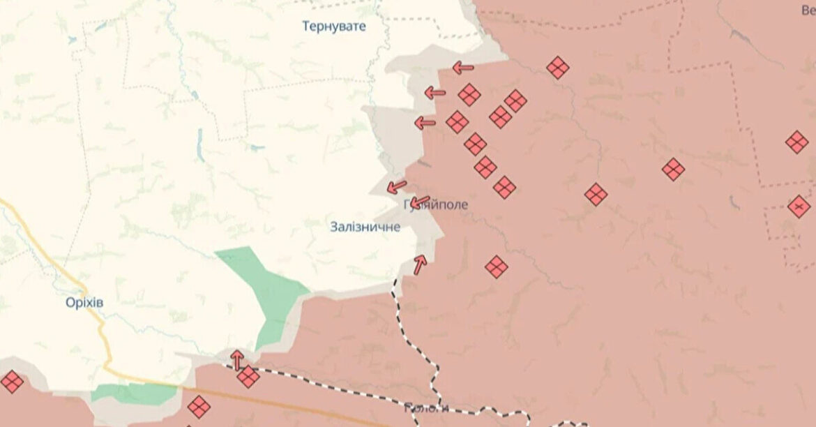 Deepstate: Ворог окупував Красногорське та просунувся у Гуляйполе