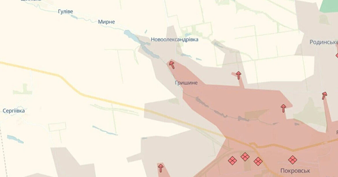 Російські війська просунулися у Гришиному на Покровському напрямку