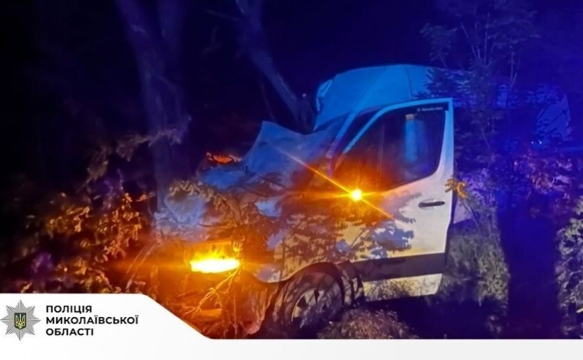На трасі Дніпро-Миколаїв мікроавтобус з пасажирами влетів в дерево: є постраждалі