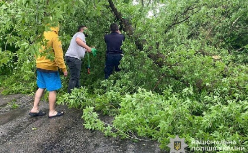 На Криворіжжі поліцейські попередили водіїв про небезпеку на дорозі та організували безпечний об’їзд