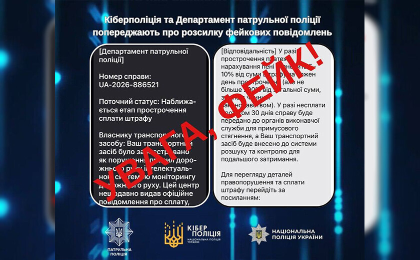 Українців попереджають про нову шахрайську схему зі «штрафами» за порушення ПДР